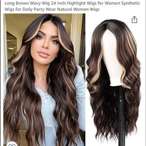 Baruisi long curly wig